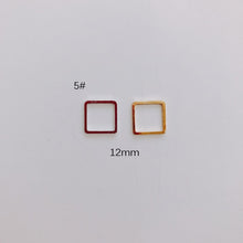 Load image into Gallery viewer, DIY Jewelry Making Geometric Triangle Copper Gold Earrings Minimalist Accessories Materials Hand Made Closed Circle Pendants