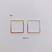 Load image into Gallery viewer, DIY Jewelry Making Geometric Triangle Copper Gold Earrings Minimalist Accessories Materials Hand Made Closed Circle Pendants