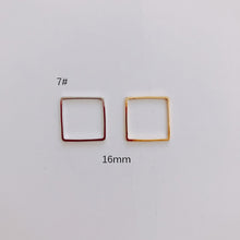 Load image into Gallery viewer, DIY Jewelry Making Geometric Triangle Copper Gold Earrings Minimalist Accessories Materials Hand Made Closed Circle Pendants