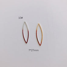 Load image into Gallery viewer, DIY Jewelry Making Geometric Triangle Copper Gold Earrings Minimalist Accessories Materials Hand Made Closed Circle Pendants