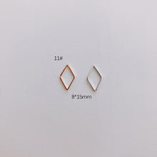 Load image into Gallery viewer, DIY Jewelry Making Geometric Triangle Copper Gold Earrings Minimalist Accessories Materials Hand Made Closed Circle Pendants