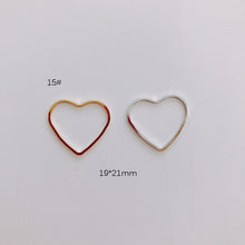 Load image into Gallery viewer, DIY Jewelry Making Geometric Triangle Copper Gold Earrings Minimalist Accessories Materials Hand Made Closed Circle Pendants