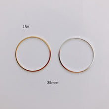 Load image into Gallery viewer, DIY Jewelry Making Geometric Triangle Copper Gold Earrings Minimalist Accessories Materials Hand Made Closed Circle Pendants