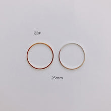 Load image into Gallery viewer, DIY Jewelry Making Geometric Triangle Copper Gold Earrings Minimalist Accessories Materials Hand Made Closed Circle Pendants