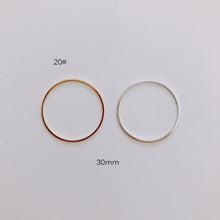 Load image into Gallery viewer, DIY Jewelry Making Geometric Triangle Copper Gold Earrings Minimalist Accessories Materials Hand Made Closed Circle Pendants