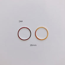 Load image into Gallery viewer, DIY Jewelry Making Geometric Triangle Copper Gold Earrings Minimalist Accessories Materials Hand Made Closed Circle Pendants