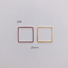 Load image into Gallery viewer, DIY Jewelry Making Geometric Triangle Copper Gold Earrings Minimalist Accessories Materials Hand Made Closed Circle Pendants