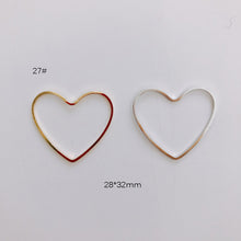 Load image into Gallery viewer, DIY Jewelry Making Geometric Triangle Copper Gold Earrings Minimalist Accessories Materials Hand Made Closed Circle Pendants