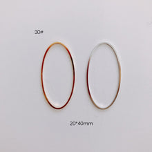 Load image into Gallery viewer, DIY Jewelry Making Geometric Triangle Copper Gold Earrings Minimalist Accessories Materials Hand Made Closed Circle Pendants