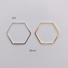 Load image into Gallery viewer, DIY Jewelry Making Geometric Triangle Copper Gold Earrings Minimalist Accessories Materials Hand Made Closed Circle Pendants