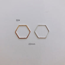 Load image into Gallery viewer, DIY Jewelry Making Geometric Triangle Copper Gold Earrings Minimalist Accessories Materials Hand Made Closed Circle Pendants