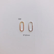 Load image into Gallery viewer, DIY Jewelry Making Geometric Triangle Copper Gold Earrings Minimalist Accessories Materials Hand Made Closed Circle Pendants