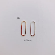 Load image into Gallery viewer, DIY Jewelry Making Geometric Triangle Copper Gold Earrings Minimalist Accessories Materials Hand Made Closed Circle Pendants