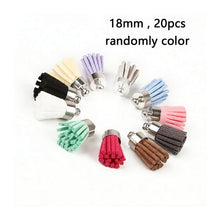 Load image into Gallery viewer, 10~50pcs Mixed Cotton Silk Polyester Flower Tassel Charm Pendant hand made for Drop Earring Jewelry Findings DIY Craft Making