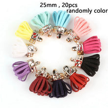 Load image into Gallery viewer, 10~50pcs Mixed Cotton Silk Polyester Flower Tassel Charm Pendant hand made for Drop Earring Jewelry Findings DIY Craft Making