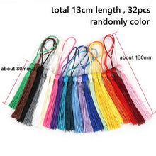 Load image into Gallery viewer, 10~50pcs Mixed Cotton Silk Polyester Flower Tassel Charm Pendant hand made for Drop Earring Jewelry Findings DIY Craft Making