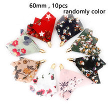 Load image into Gallery viewer, 10~50pcs Mixed Cotton Silk Polyester Flower Tassel Charm Pendant hand made for Drop Earring Jewelry Findings DIY Craft Making