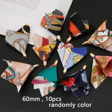 Load image into Gallery viewer, 10~50pcs Mixed Cotton Silk Polyester Flower Tassel Charm Pendant hand made for Drop Earring Jewelry Findings DIY Craft Making