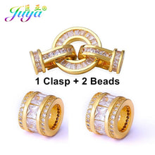 Load image into Gallery viewer, Hand Made Jewelry Findings AAA Zirconia Connector Fastener Clasps Accessories For Crystals Beads Jewelry Bracelets DIY Making