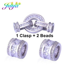 Load image into Gallery viewer, Hand Made Jewelry Findings AAA Zirconia Connector Fastener Clasps Accessories For Crystals Beads Jewelry Bracelets DIY Making