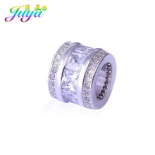 Load image into Gallery viewer, Hand Made Jewelry Findings AAA Zirconia Connector Fastener Clasps Accessories For Crystals Beads Jewelry Bracelets DIY Making