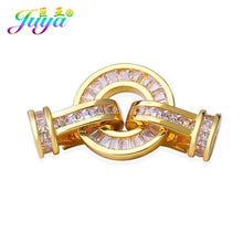 Load image into Gallery viewer, Hand Made Jewelry Findings AAA Zirconia Connector Fastener Clasps Accessories For Crystals Beads Jewelry Bracelets DIY Making