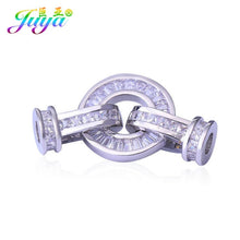 Load image into Gallery viewer, Hand Made Jewelry Findings AAA Zirconia Connector Fastener Clasps Accessories For Crystals Beads Jewelry Bracelets DIY Making
