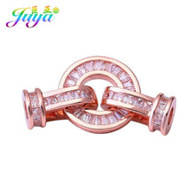 Load image into Gallery viewer, Hand Made Jewelry Findings AAA Zirconia Connector Fastener Clasps Accessories For Crystals Beads Jewelry Bracelets DIY Making